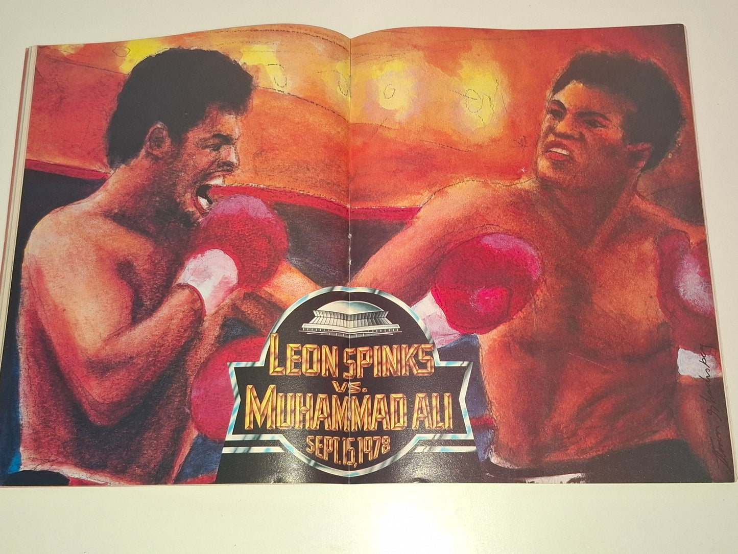 Muhammad Ali Vs Leon Spinks 2 - Official Boxing Event Program (1978)