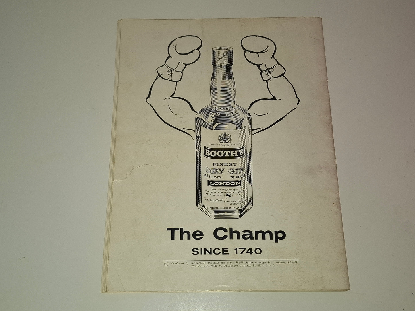 Muhammad Ali Vs Brian London - Official Boxing Event Program (1966)