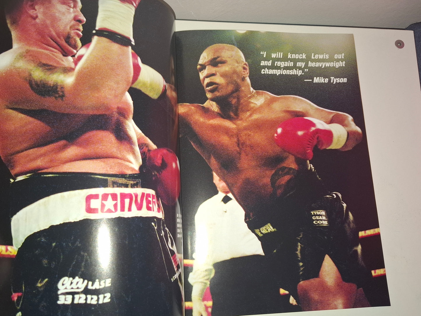 Mike Tyson Vs Lennox Lewis - Official Boxing Event Program (2002)