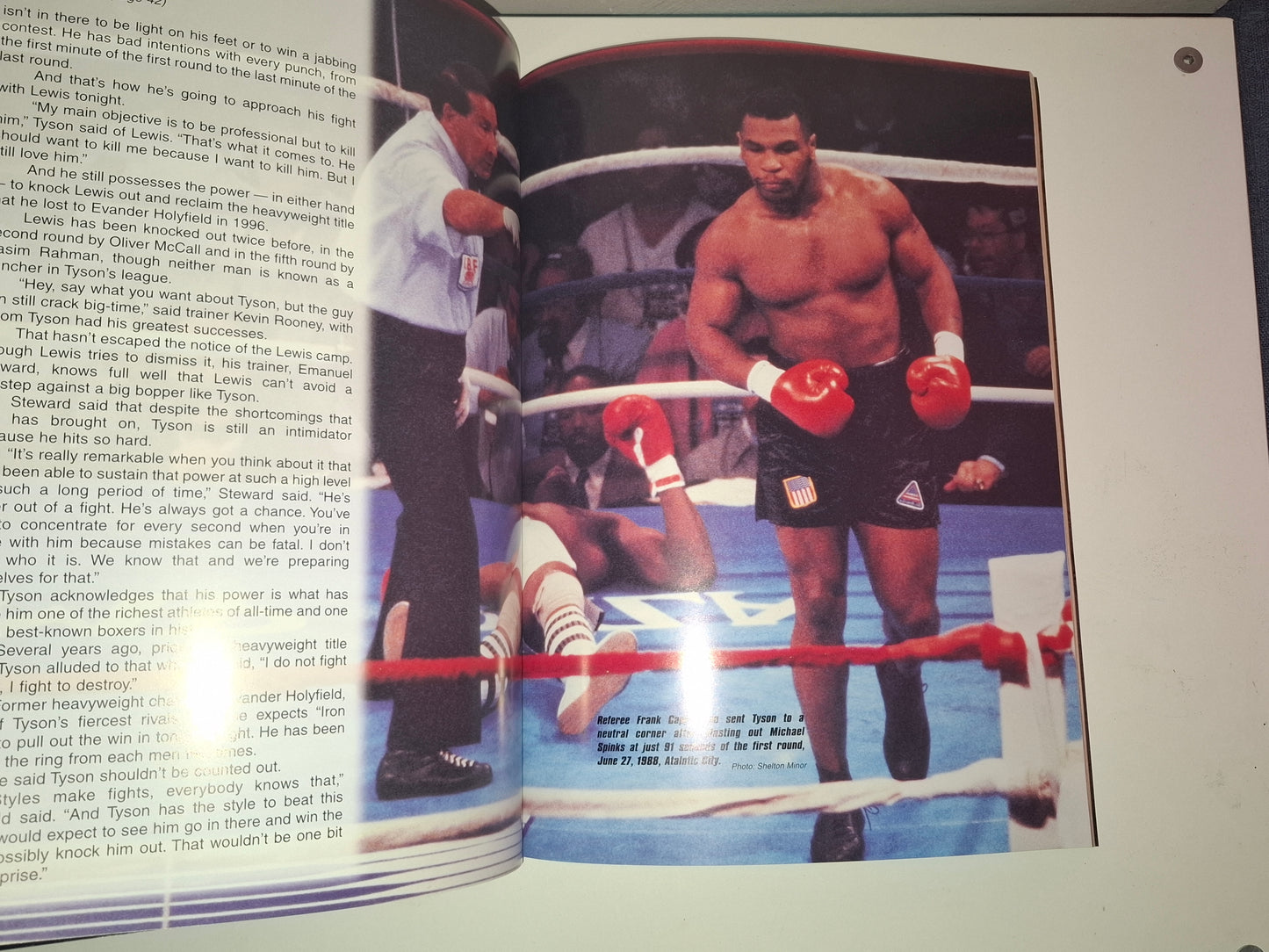 Mike Tyson Vs Lennox Lewis - Official Boxing Event Program (2002)