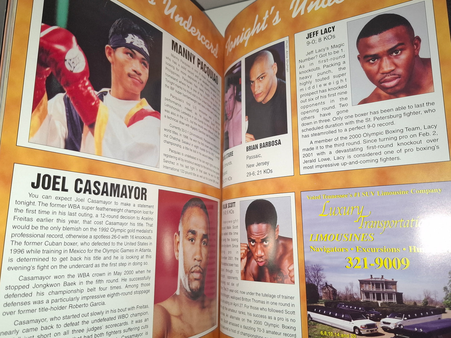 Mike Tyson Vs Lennox Lewis - Official Boxing Event Program (2002)