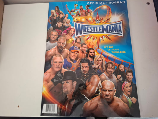 WWF / WWE Wrestling - Wrestlemania 33 - Official Event Program (2017)