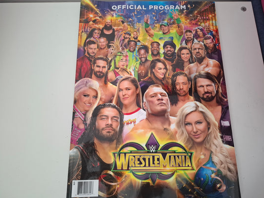 WWF / WWE Wrestling - Wrestlemania 34 - Official Event Program (2018)