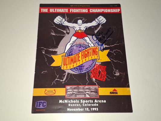 UFC 1: The Beginning - Replica Event Program (1993) [AUTOGRAPHED]