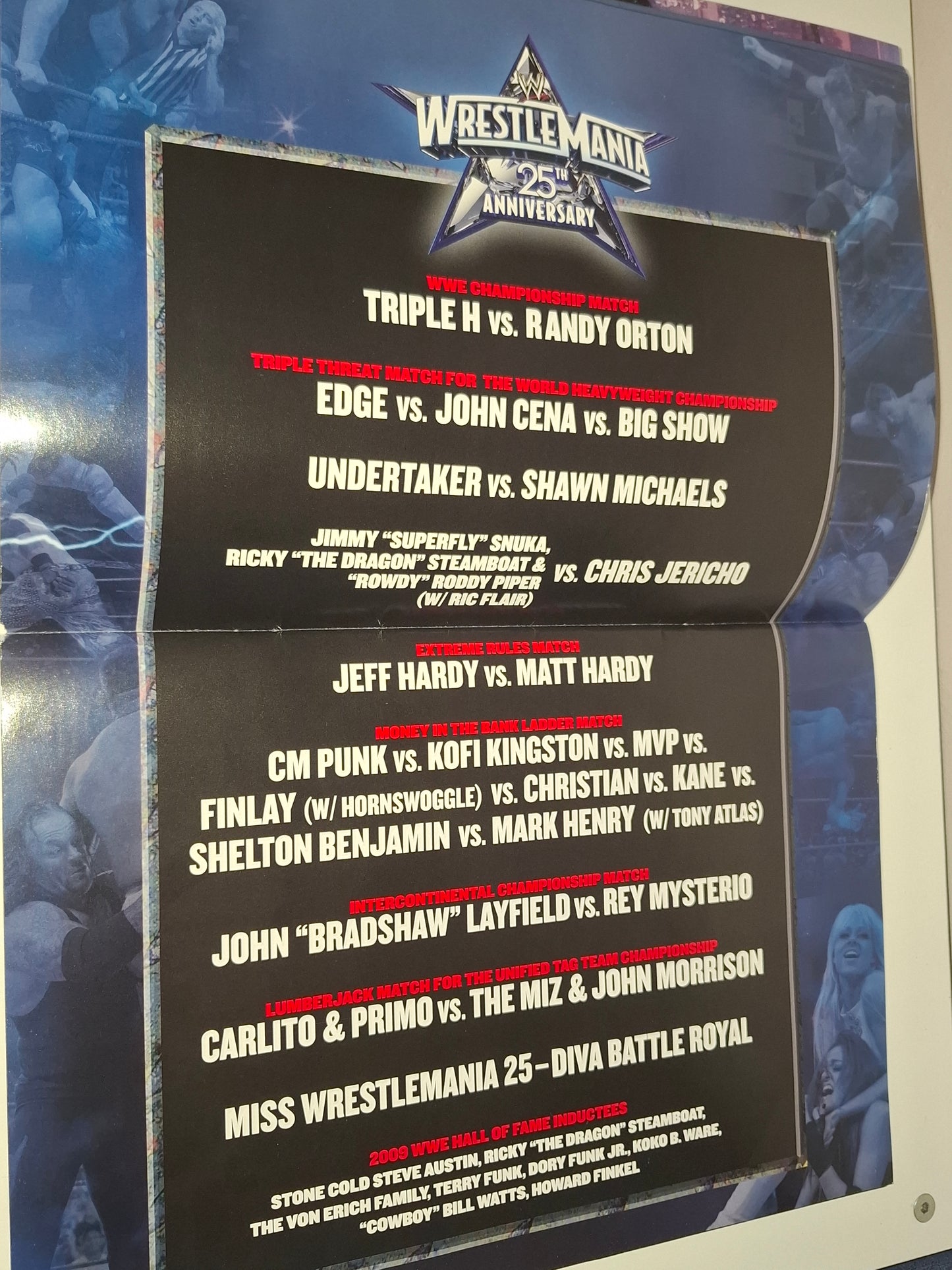 WWF / WWE Wrestling - Wrestlemania 25 - Official Event Program (2009)