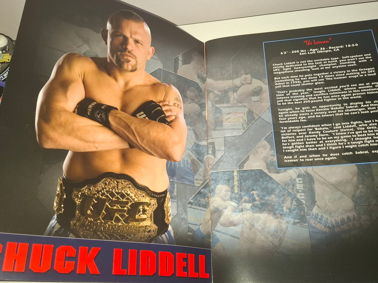 UFC 62 - Chuck Liddell Vs Babalu Sobral 2 - Official Event Program (2006)