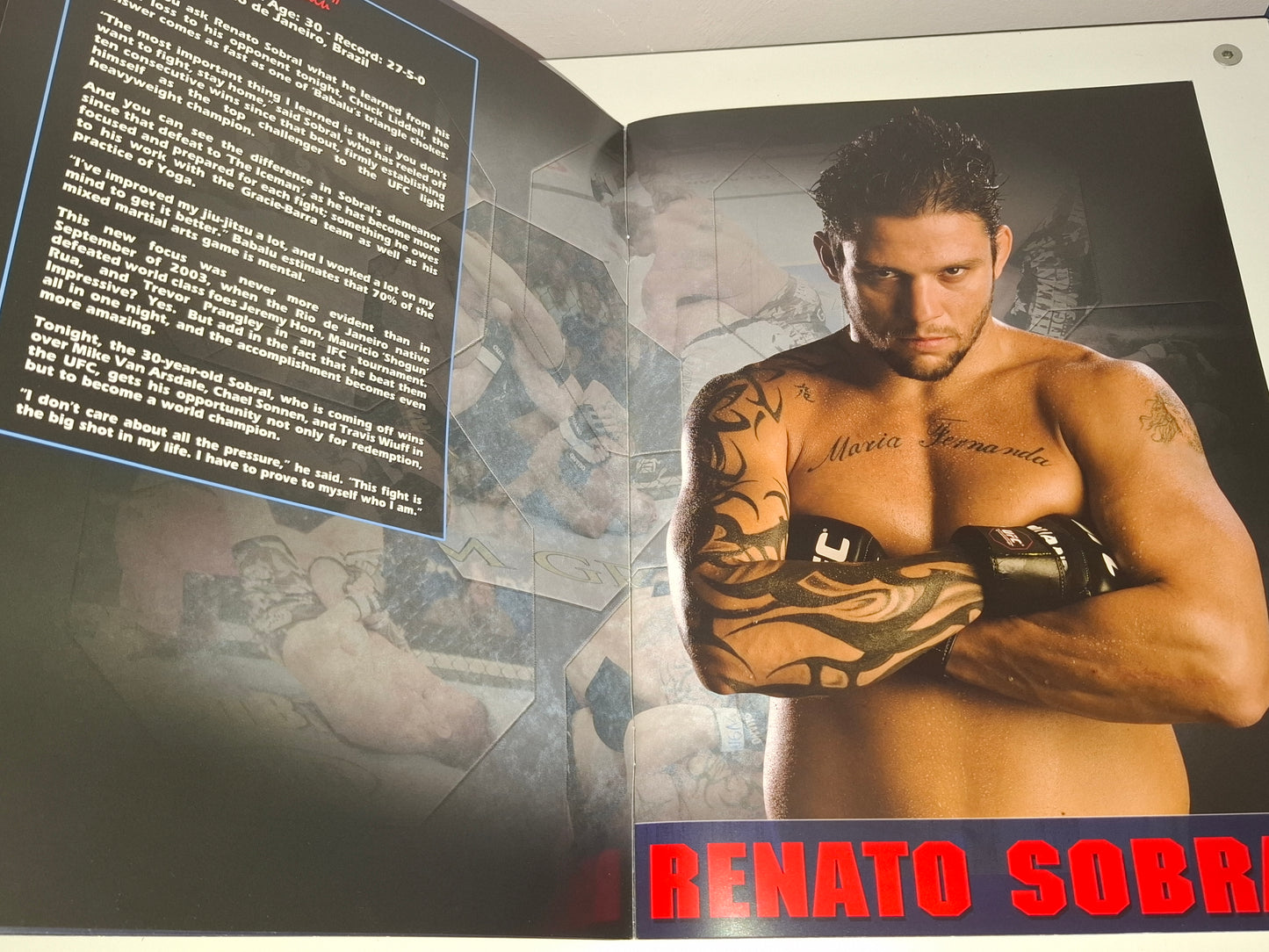 UFC 62 - Chuck Liddell Vs Babalu Sobral 2 - Official Event Program (2006)