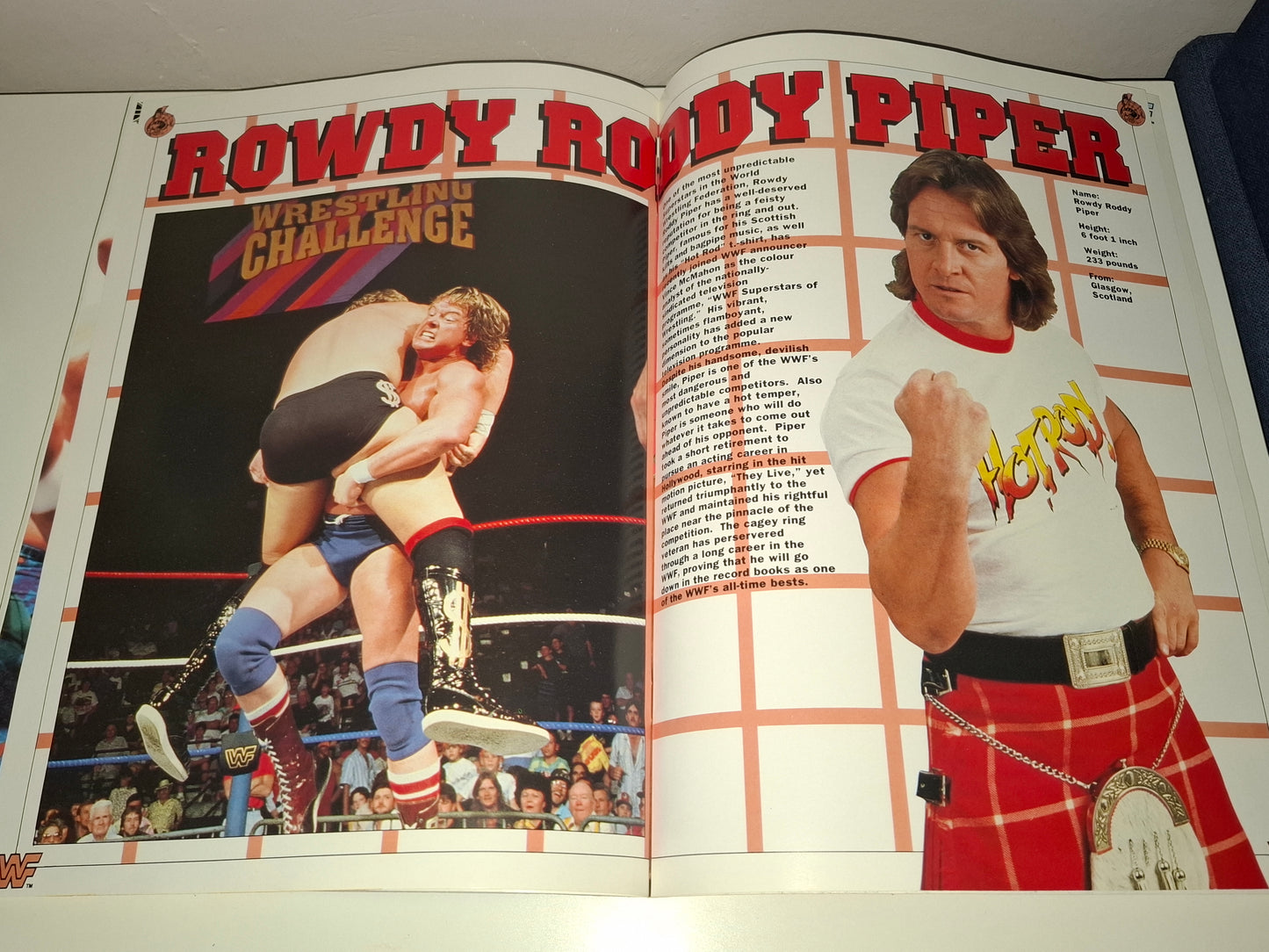 WWF Wrestling - Rampage European Tour 91 - Official Event Program (1991)