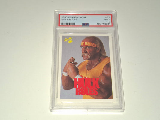 1990 Classic WWF Official Trading Card - Hulk Hogan #57 [PSA GRADED]