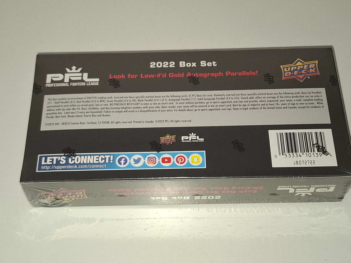 2022 Upper Deck PFL Official Trading Cards - Base Set + 5x Parrallels [NEW+SEALED]
