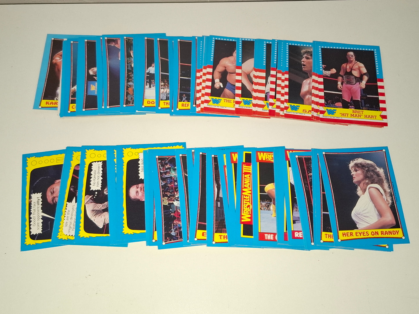 1987 Topps WWF Official Trading Card Set (O-Pee-Chee Version) - 75x Card Base Set
