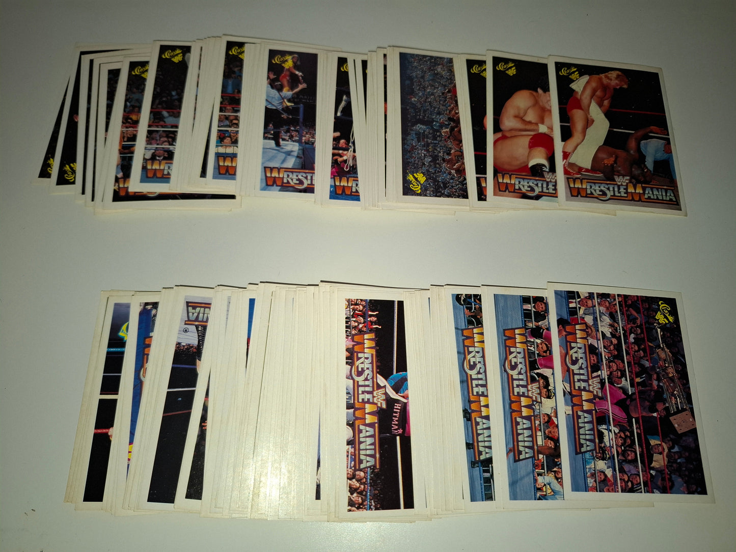 1990 WWF Classic Series 2 : History of Wrestlemania - Official Trading Card Set - 150x Card Base Set