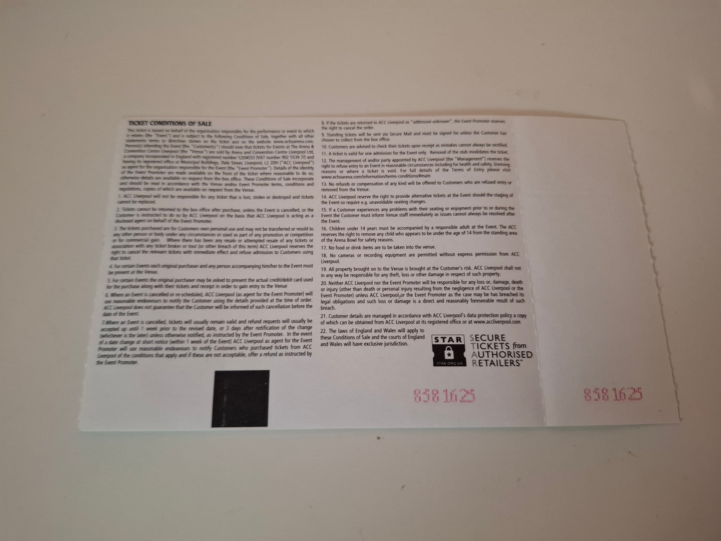 UFC Fight Night 130 (UK) - Thompson Vs Till - Official Event Ticket (2018) [AUTOGRAPHED]