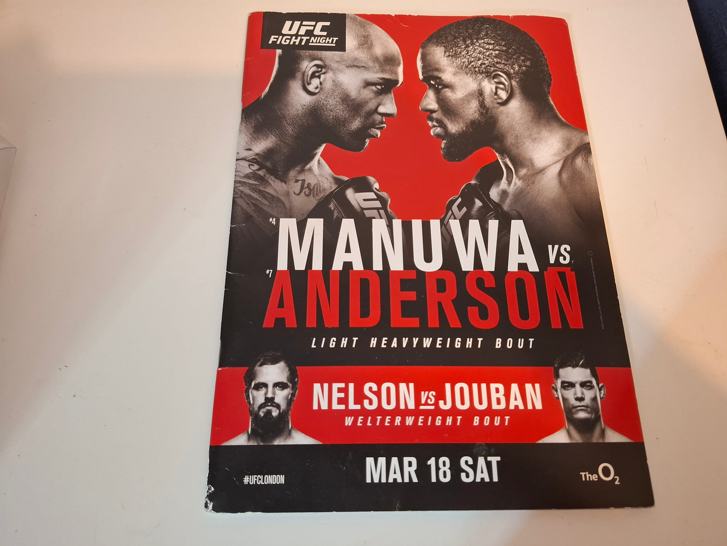 UFC Fight Night 107 (UK) - Manuwa Vs Anderson - Official Event Program (2017)