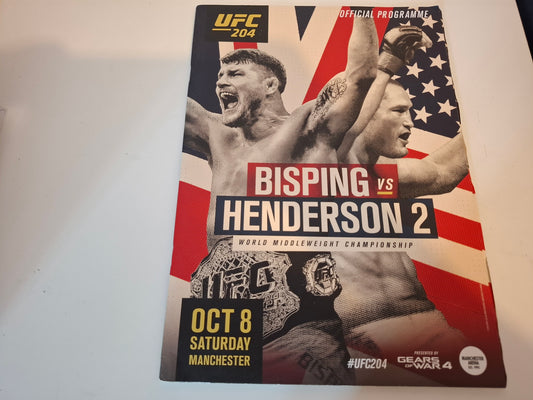 UFC 204 (UK) - Bisping Vs Henderson 2 - Official Event Program (2016)