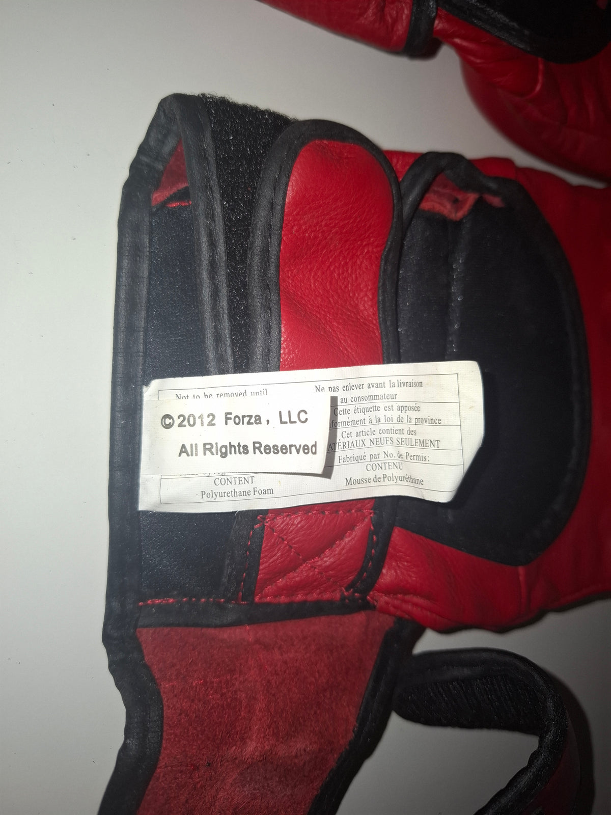 STRIKEFORCE Official MMA Gloves - V3 - Red - Size L - Century