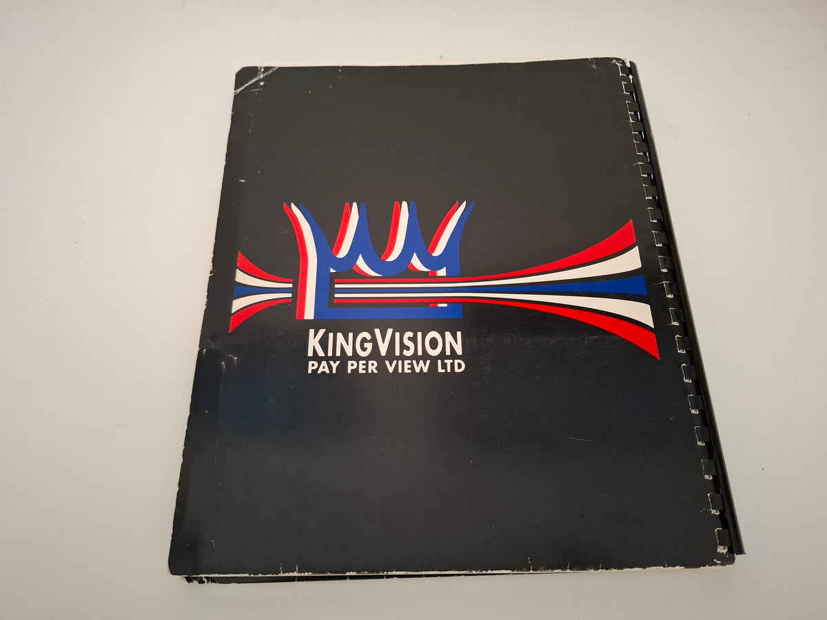 Mike Tyson Vs Razor Ruddock 2 - Official Boxing Event Press Kit / Media pack (1991)