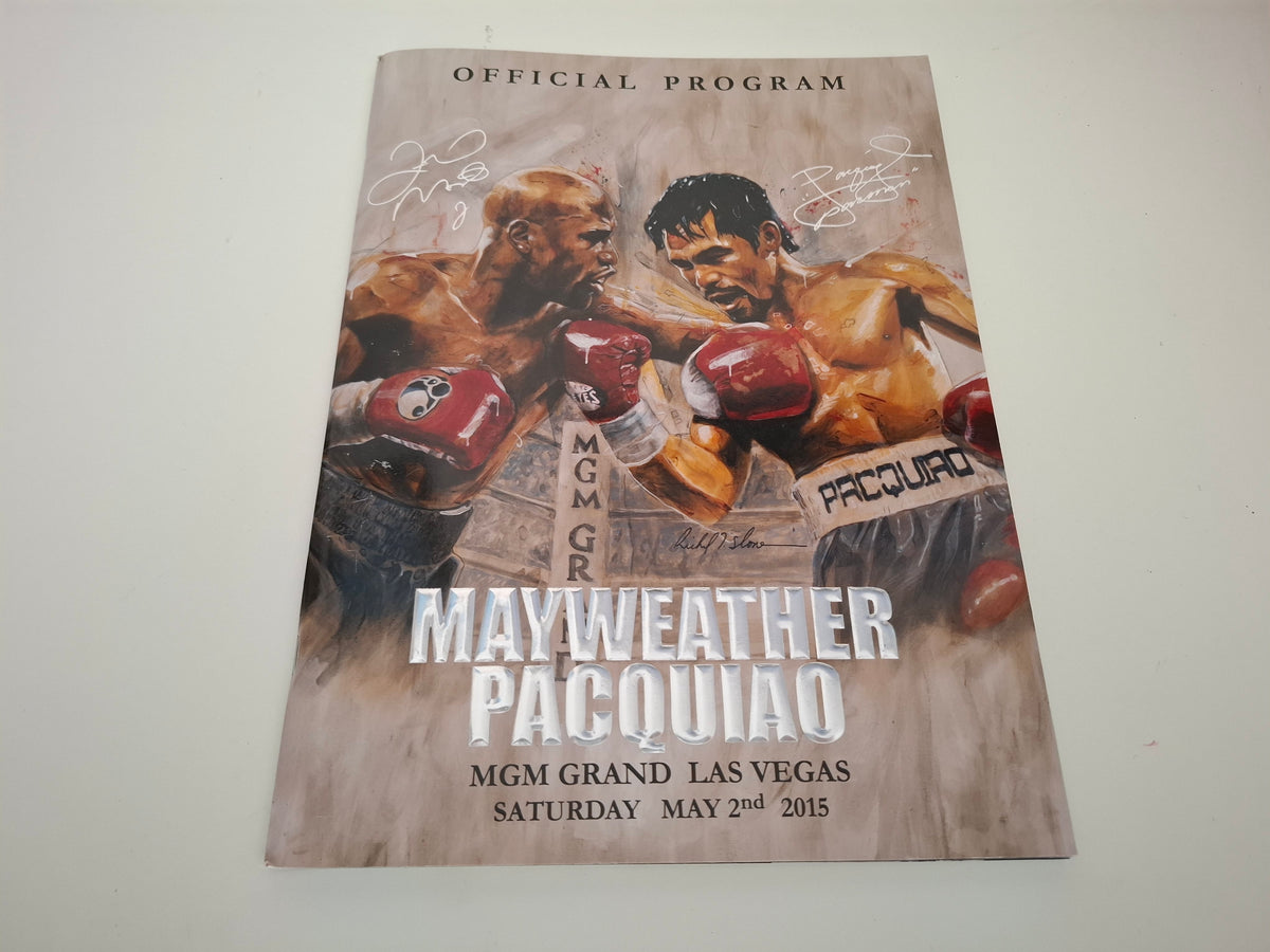 Floyd Mayweather Vs Manny Pacquiao - Official Boxing Event Program (2015)