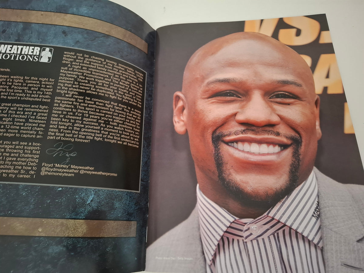 Floyd Mayweather Vs Manny Pacquiao - Official Boxing Event Program (2015)