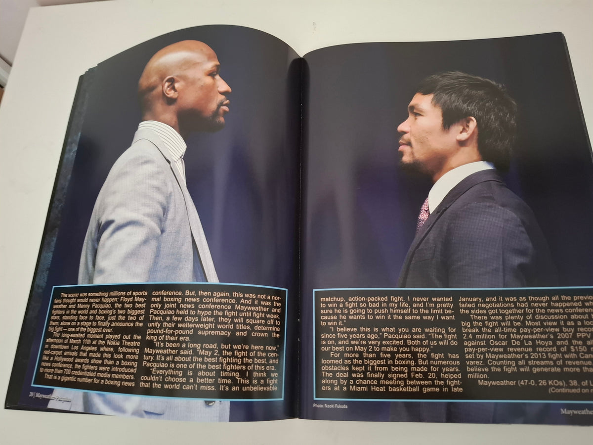 Floyd Mayweather Vs Manny Pacquiao - Official Boxing Event Program (2015)